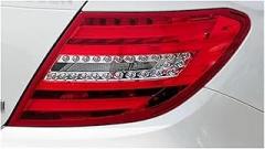 Compatible for Benz C-Class W204 2011 2012 2013 2014 Rear Tail Lamp Cover Signal Parking Lights Shell Mask Replace Lampshade(2PCS Left and Right)(1PCS Left Side)
