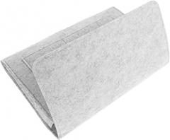 ABOOFAN Portable Gray Felt Bedside Storage Bag Organizer for Electronics Remote and Accessories Sofa Chair and Dorm Use
