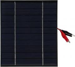 Portable Solar Panel, Mini Solar Panel, 2.5W 5V 150x130mm Module - High Efficiency Polysilicon Cells, Weather Durability, Ideal for DIY Electronics