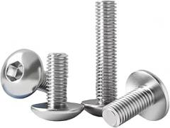 100pcs M2 304 Stainless Steel Pan Head Hexagon Socket Screws for Electronics DIY Crafts & Small Repairs