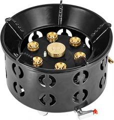 Camping Stove Portable Gas and Coal Stove Compatible with Outdoor Cooking and Picnic Lightweight and Compact Electronic