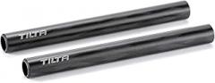 Tilta 2X Carbon Fiber Rods 15mm for Rail Support System | Increased Strength | Limited Reflection | Lightweight | DSLR Shoulder Rig, Camera Stabilizer Cage, Matte Box (15cm)