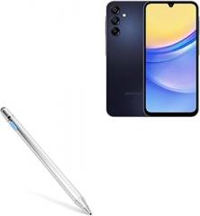 BoxWave Stylus Pen Compatible with Samsung Galaxy A15 5G - AccuPoint Active Stylus, Electronic Stylus with Ultra Fine Tip - Metallic Silver