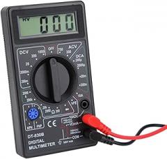Keenso Multifunctional Portable LCD Digital Multimeter DT-830B Volt and Ohm Tester for Automotive and Electronics Enthusiasts Plastic (DT-830B Black)