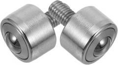 Veemoon 2pcs Transfer Bearing Caster Heavy Duty Thread Stem for Versatile Application Machinery Industrial Automotive and Electronic Systems Extended Durability Precision Performance