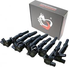 AIP Electronics Dragon FIRE Performance 8pc Ignition Coil Power Pack Power Pack Kit Compatible with 2011-2017 Ford Raptor F-150 F-250 F-350 E-350 Super Duty 6.2L V8 Right & Left Side OEM Fit Kit-1510