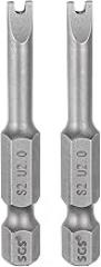 HARFINGTON 2pcs U Shape Screwdriver Bits U 2.0 1/4