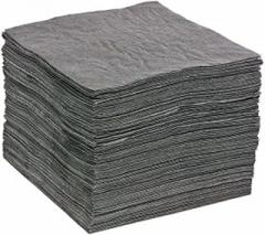 Absorbent Pad, Absorbs 28.1 gal. Universal, PK 200, Gray