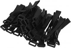 50Pcs Adjustable Nylon Hook and Loop Cord Ties for Efficient Cable Management Reusable Fastener Straps for Organizing Appliances and Electronics Self Adhesive Design