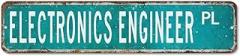 Electronics Engineer Street Signs Metal Vintage Electronics Engineer Road Sign Distressed for Home Kitchen Man Cave Bar Pup DecorElectronics Engineer Gifts 4x18