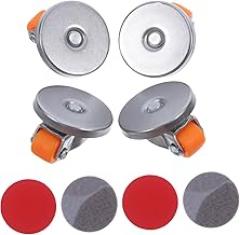 Unomor 4pcs Self Adhesive Swivel Caster Wheels Nonmarking Rollers for Furniture and Appliances Easy Installation for Storage Boxes and Electronic Devices
