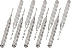 uxcell 10 Pcs Tungsten Carbide CNC PCB End Mill 3.175 Shank 1.0mm Cutting Dia (Pack of 10)