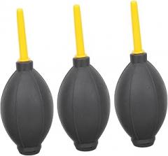 NUOBESTY 3pcs Air Blower Dust Blower Camera Lens with Ergonomic Design for Electronics LCD Screens Eyeglasses Flexible Natural Rubber Air Blaster for Removal