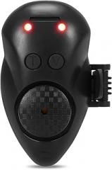 Muloo Fishing Alarm,Electronic Fishing Alarms Indicator,Sound Alert with LED Lights Fishing s-Clip-On-Rod Fishing Alarm Red