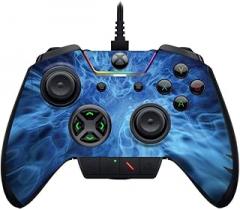 MightySkins Skin Compatible with Razer Wolverine Ultimate - Blue Mystic Flames | Protective, Durable, and Unique Vinyl Decal wrap Cover | Easy to Apply, Remove, and Change Styles | Made in The USA