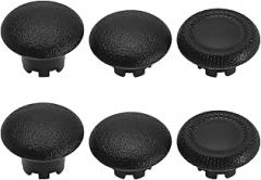 eMagTech 6Pcs Thumbsticks Caps Compatible with PS5 Edge Controller 6 in 1 Interchangeable Analog Stick Joystick Caps Thumb Stick Grips Accessories Black