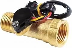 Electronic Flow Meter, Electronic Flow Sensor Solar Water Heater Water Flow Meter G1/2 YF-B8 1-30L/M Magnetic Valve