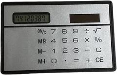 Solar Power Thin Calculator Credit Card 3.35x2.09Inch Not Need Battery for Home Office School Essential Thin Office Calculator