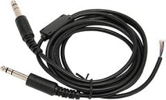 GOWENIC Aviation Headphone Cable, Replacement Aviation Headset Cable for David Clark AVCOMM with Dual GA Plugs, 6.6ft Length