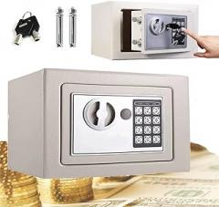 Home Office Security Safe Wall Hanging Safety,Digital Keypad and Keys,Home Electronics Cash Safes with 2 Keys