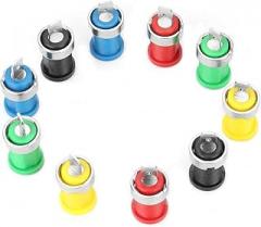 WALFRONT Panel Mount Banana Socket, Brass Plated 4mm Connector, High Conductivity and Insulation for Electronic Testing and Lab Equipment