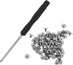 Veemoon M2 SSD Mounting Screws Kit for Laptop and Desktop, 60pcs Mini Electronic Screws with Magnetized Screwdriver, Computer Repair and Hardware Maintenance Accessories