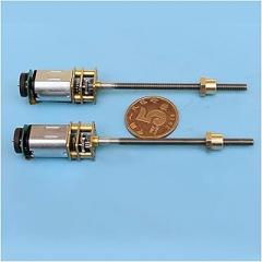 DC Motor Long Shaft Precision Electronic Lock Motor N20 Geared Motor CW CCW Micro D C 3V-3.7V 73rpm-88rpm Slow Speed with Feedback Linear : TypeB Normal Thread (Size : TypeA Reverse Thread)
