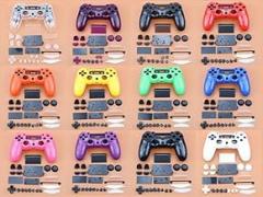 Handle Front Back Housing Shell Case Cover Buttons Kit for PS4 JDM-001 Old Version Gamepad Controller Replacement (Pink)