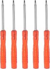 5pcs Mini Phillips Screwdriver, 2mm Cross Head for Watch Eyeglasses Electronics Repair (Red)