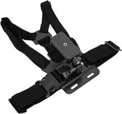 Mount,Phone Chest Mount Harnessadjustable Cellphone Selfie Chest Mount Harness Strap with Cell Phone Clip Holder Compatible with Most Smartphones