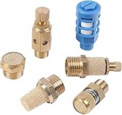 Brass Muffler BSL Male Thread Air Exhaust Silence Muffler Pneumatic Air Silencer BSLM Pneumatic Silencer For Solenoid Valve PSLL New 2026 High For Reliable Electronic Component