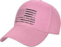 JFJFNMF Electronics Engineer American Flag Baseball Cap for Men Women Hat Adjustable Solid Color Trucker Hats