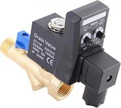 G1/2 DN15 Automatic Electronic Timed Drain Valve For Air Compressor Condensate Management Drain Valve AC230V/AC110V(220V)