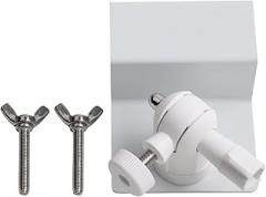 Aluminum Alloy Solar Panel Gutter Mount for Ultra, HD, Light, Pro 2 & Pro Cameras – Weatherproof, 360° Rotating & 180° Tilt, Tool- Installation, Black/White(white)