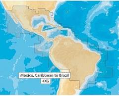Navionics+ Mexico, Caribbean to Brazil, Black