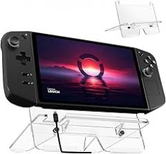 Stand Base for Lenovo Legion GO Console Easy Charging, Acrylic Desktop Playstand Anti-Slip Holder Compatible with 2023 Lenovo Legion GO Gaming Handheld PC (Clear)