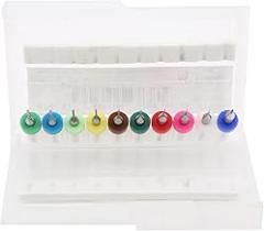 10 Piece Accuracy Drill Bit Set, Tungsten Steel, 0.1mm to 1.0mm, Enhanced Chip Removal, Ideal for PCB and Small Electronics Drilling