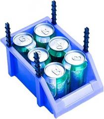 Work Bin HDPE Thicken Combined Type Hanging Stacking Containers for Spare Parts Electronic Components Nesting Shelf Bin Box (B1#170 * 115 * 80 no Label Cover)