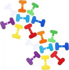 Cable Labels Mix-Color Cable Straps (125PCS), Nylon Label Tags for Electronics Wires