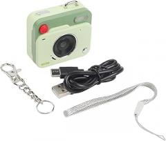 CCD Mini Retro Digital Camera with 8MP CCD Sensor, HD 1080P Photo and Video Capture, Compact 9.5x7.4x3.6 cm Electronic Image Stabilization, Fully Automatic Operation, for Students, Travelers(Green)