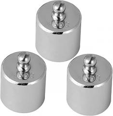 OUNONA 3pcs Calibration Weights for Accurate Electronic Scale Calibration Plated Standard Weights for Scientific and Educational Use