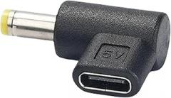 5.5x2 / 3.0x1.1/3.5x1.35/4.0x1.7/4.8x1.7 / 5x2.1mm to USB C Adapter Cable 90 Degree Angled Converters Adapter for Laptop Electronic Accessories