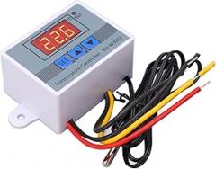 Digital Thermostat Switch, Shock Temperature Controller ABS Electronic with Probe for Air Conditioning Systems (110-220V)