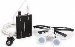 Dental Loupes 2.5X/3.5X 420mm Dental Binocular Loupe Portable LED Headlight Used in Orthopedics Microy