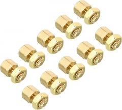 PATIKIL 5mm+6mm M4 Standoff Screws, 40 Pack Brass Hex PCB Standoffs Nuts for Motherboards, Computer Cases, Circuit Boards, Electronics, Gold Tone