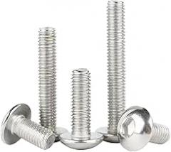 10 PCS M10x20-120mm 304 Stainless Steel Button Head Cap Screws for Home & Electronic Repairs
