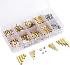 Standoff Screws Nuts Kit, 240Pcs M2M3 Male Female Hex Spacer Standoffs Motherboard Standoffs Electronics Kit with Screws and Nuts for Electric Equipment, Automotive, Engineering Ma