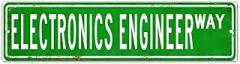 Electronics Engineer Wall Decor Wood Sign Profession Electronics Engineer Gift Sign Decor Wall Hanging Signs Hanging Wood Plaque Wall Sign Custom Street Sign Entryway Front Porch 4x12in