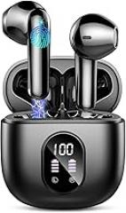 Wireless Earbuds, Bluetooth 5.3 Headphones in Ear 50H Playback Hi-Fi Stereo Ear Buds 4 ENC Mics