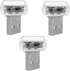GLEAVI 3pcs USB Led Car Interior Lights Brightness Options Lighting for Home Office Vehicles Easy Installation Night Lamp
